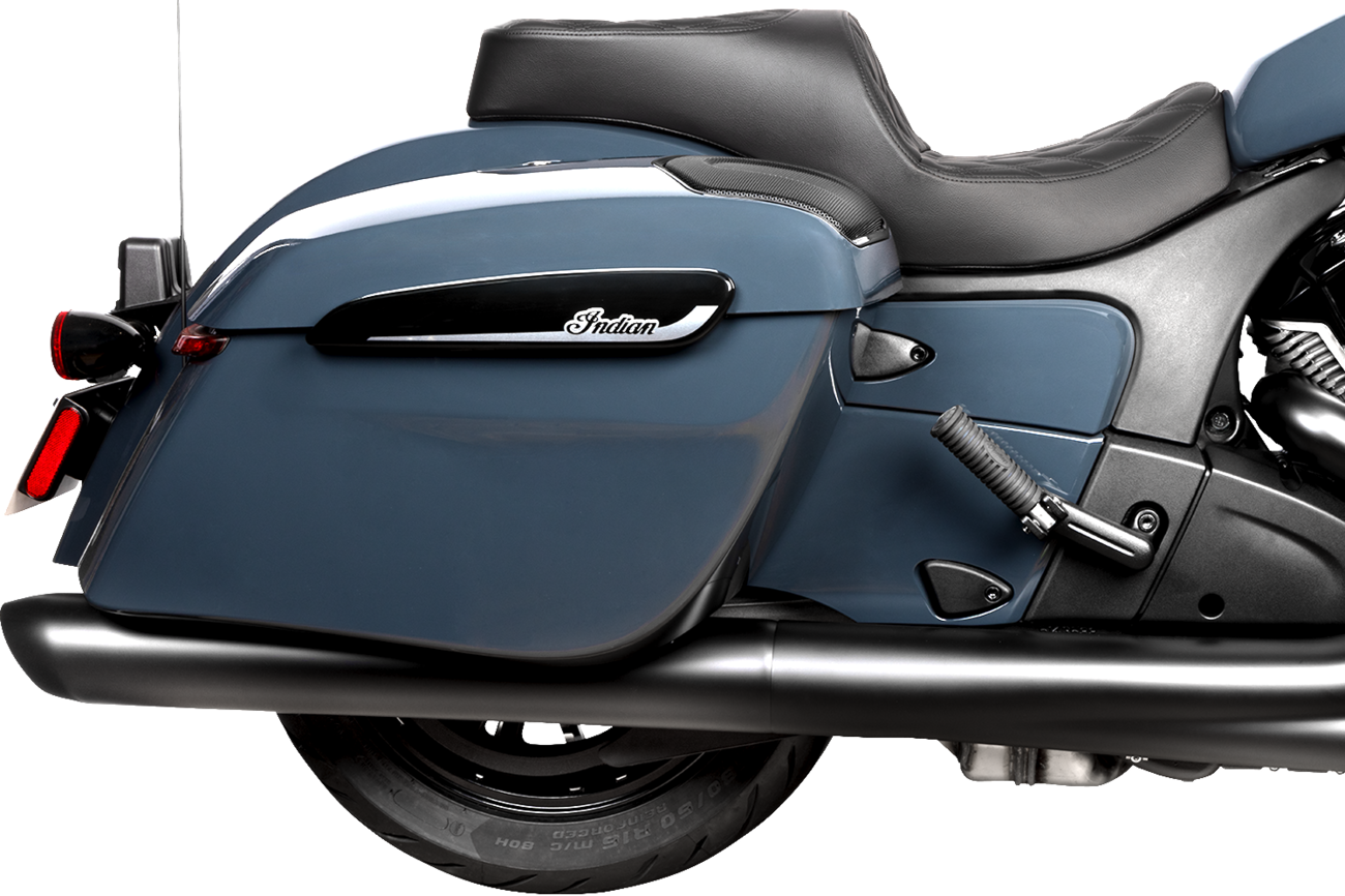 Drag Specialties Seats Freedom Seat - Vinyl/Solar Leather - Double Diamond Black Stitch - Challenger '20-'25/Chieftain '25