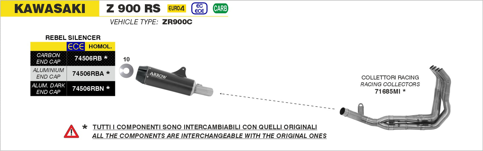 74506RBN Rebel Slip On With Aluminium Dark End Cap