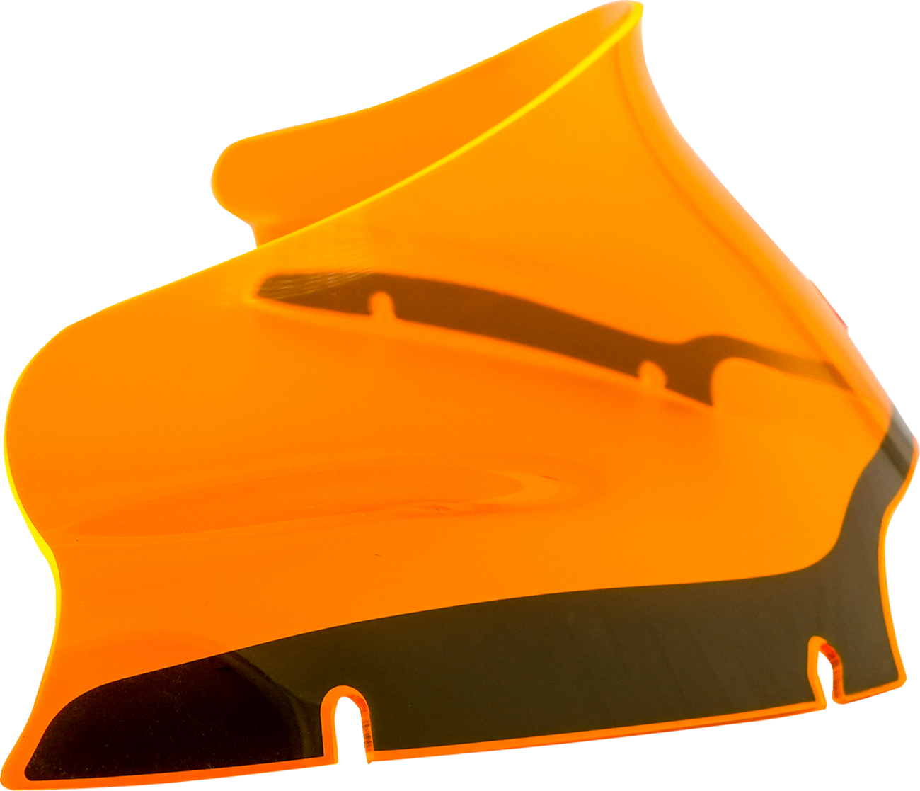 Klock Werks Ice Flare® Windshield - 6" - Orange Ice - '15-'25 FLTR