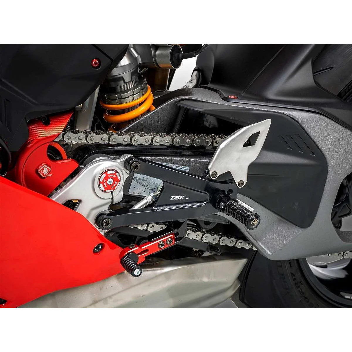 Ducabike DBK Adjustable Rearsets For Ducati Panigale V4 V4S Tricolore