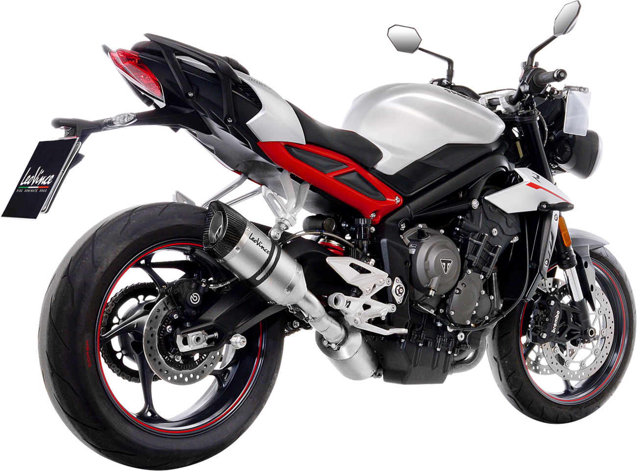 LeoVince LV Pro Slip-On Muffler - Stainless Steel - Street Triple 765