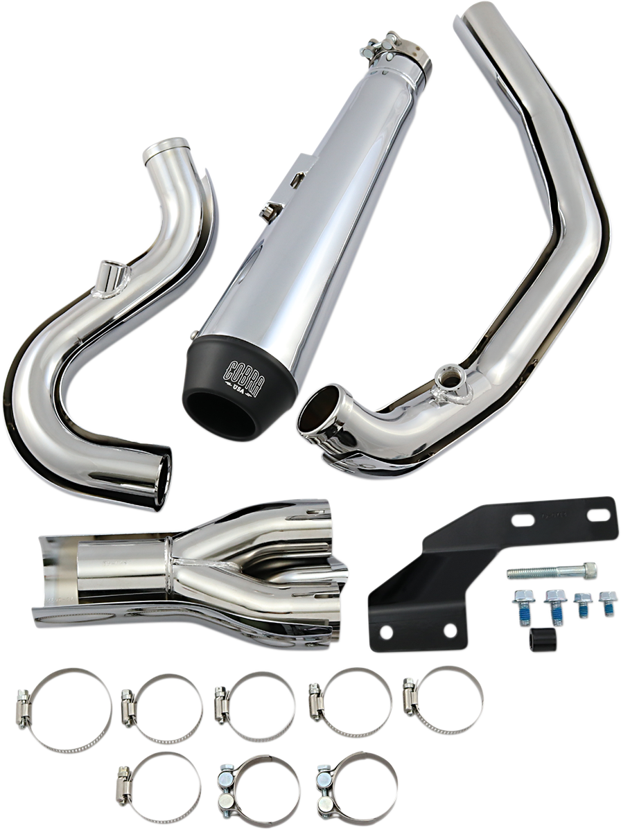 Cobra El Diablo Exhaust - Chrome - '07-'11 Softail