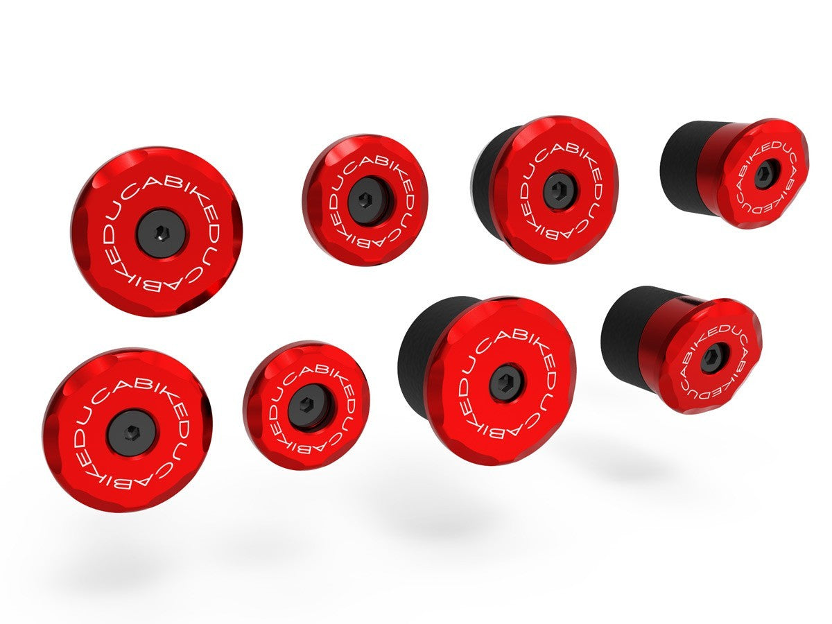 Ducabike DBK TTM9371 M937 KIT FRAME PLUGS 8p - RED