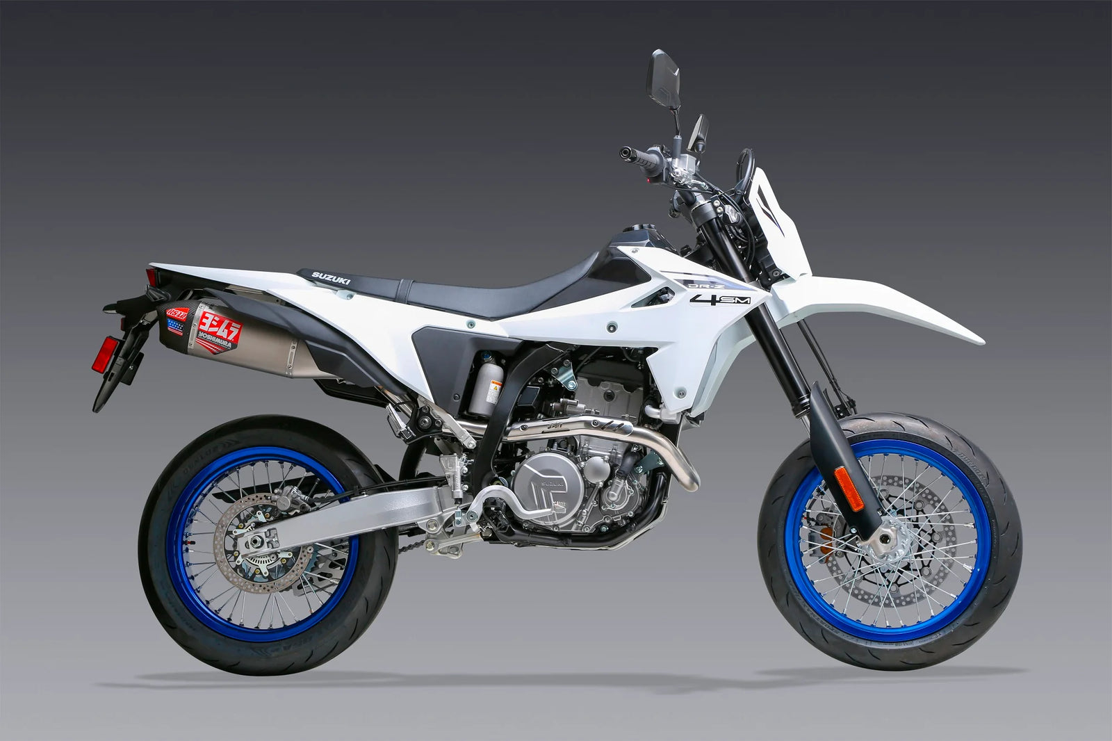 Yoshimura DR-Z4 S/Sm 25-26 Race RS-12 Stainless Full Exhaust, W/ Stainless Muffler