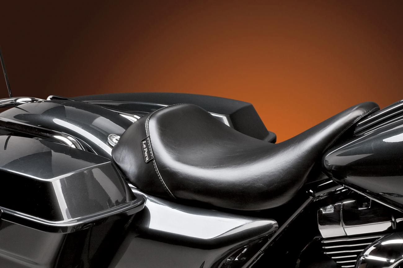 Le Pera Bare Bones Solo Seat - Smooth - Black - FL '08-'23
