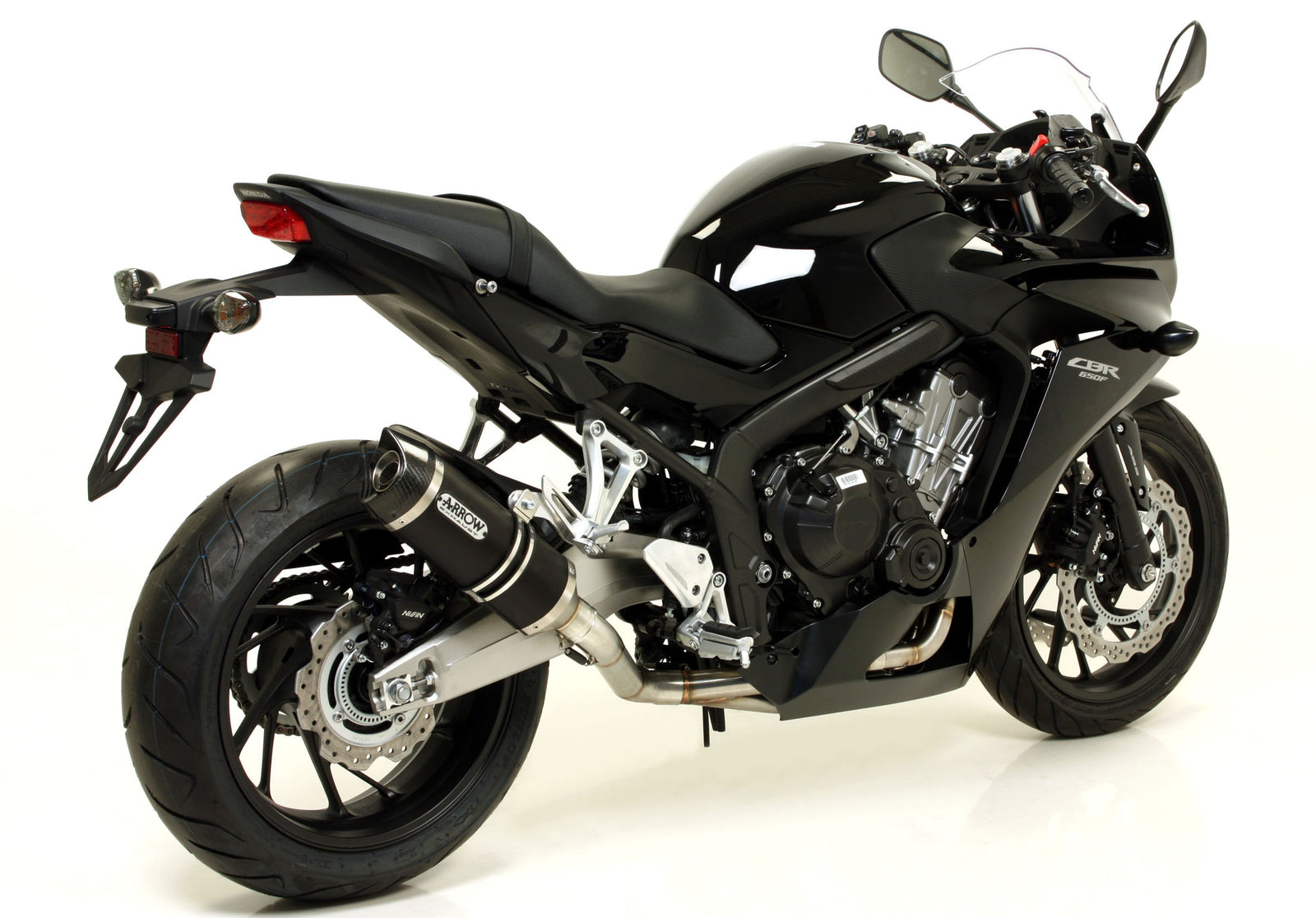 Street Thunder Aluminium Dark" Slip On With Carbon End Cap"