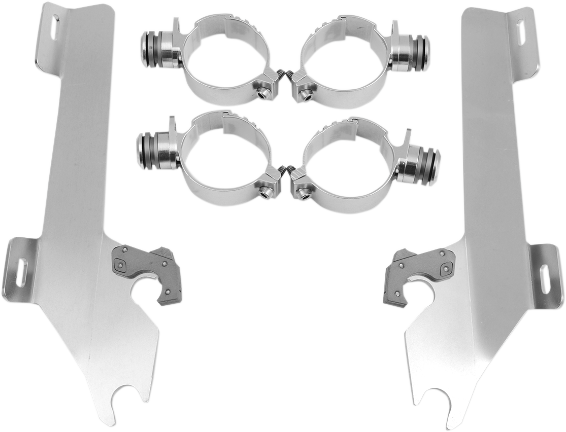 Memphis Shades Batwing Trigger Lock Mounting Kit - Kingpin - Polished