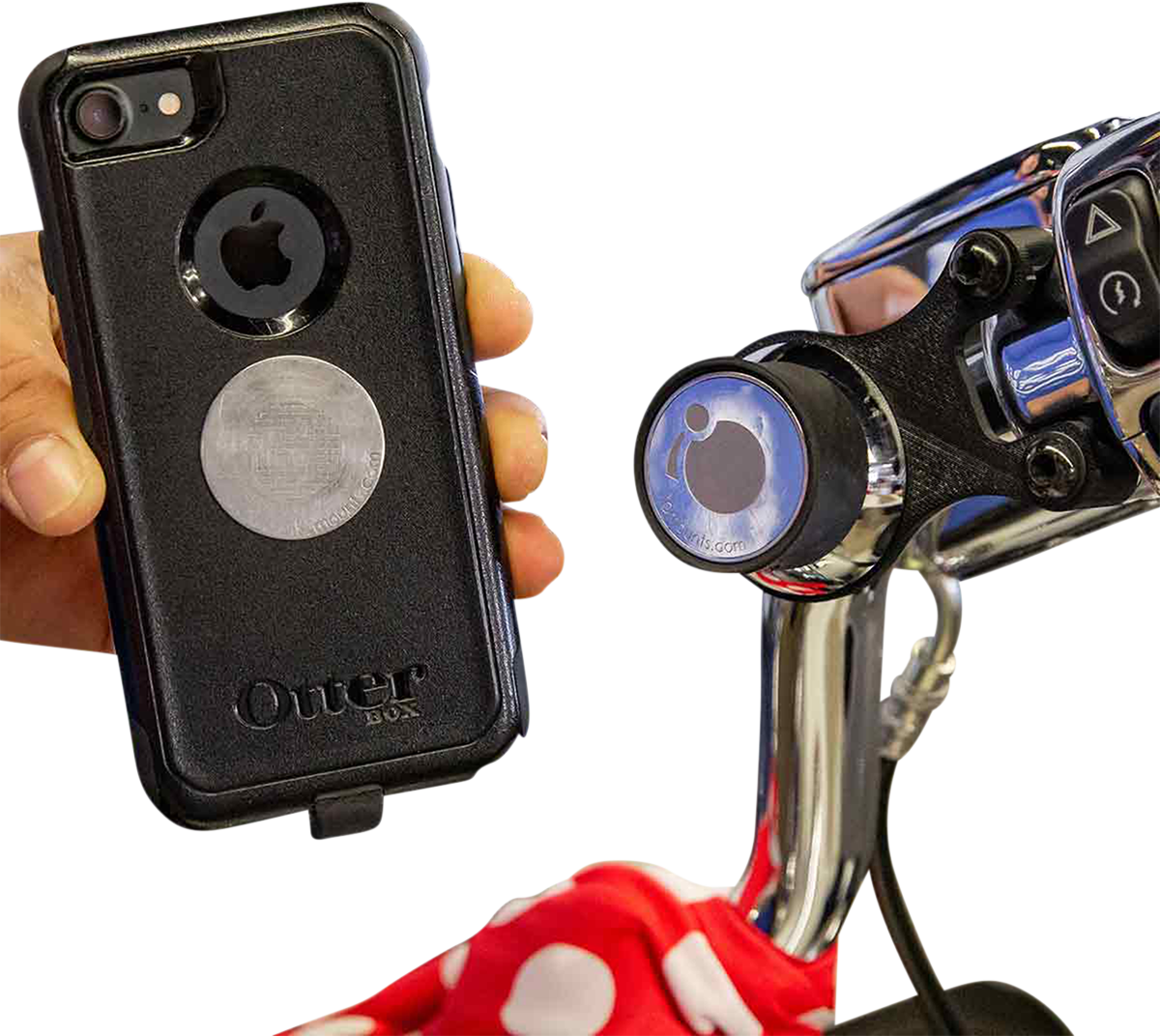 Klock Werks iOmounts™ Device Mount - Handlebar Mount - Black