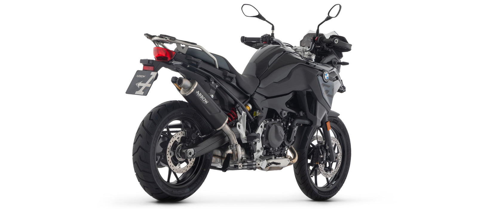 Arrow Full System With Indy Race Evo Aluminium Dark" Slip On With Steel End Cap"