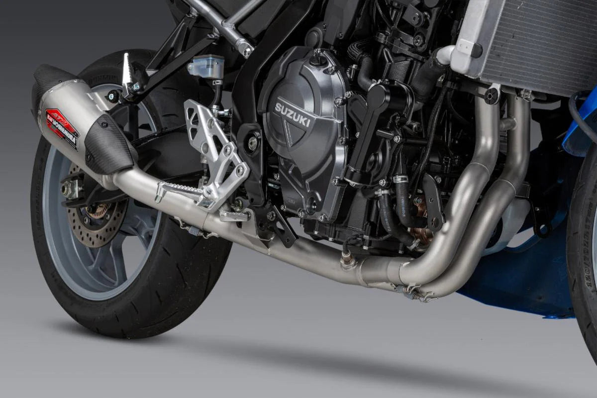 Yoshimura GSX-8S/R/T/TT 23-26 Race AT2 Stainless Full Exhaust, W/ Stainless Muffler