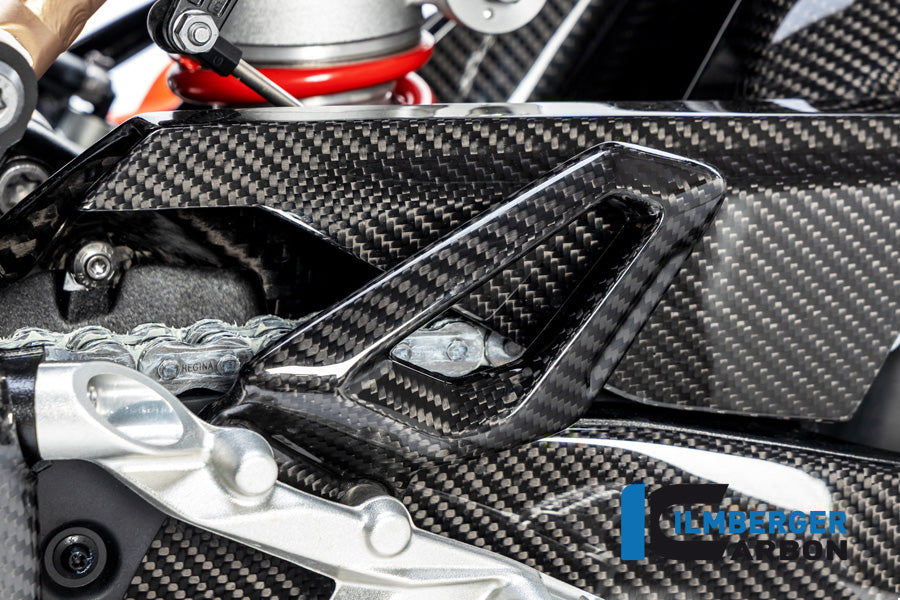 Ilmberger Carbon Heel Guard Left BMW S1000RR - Gloss / Twill