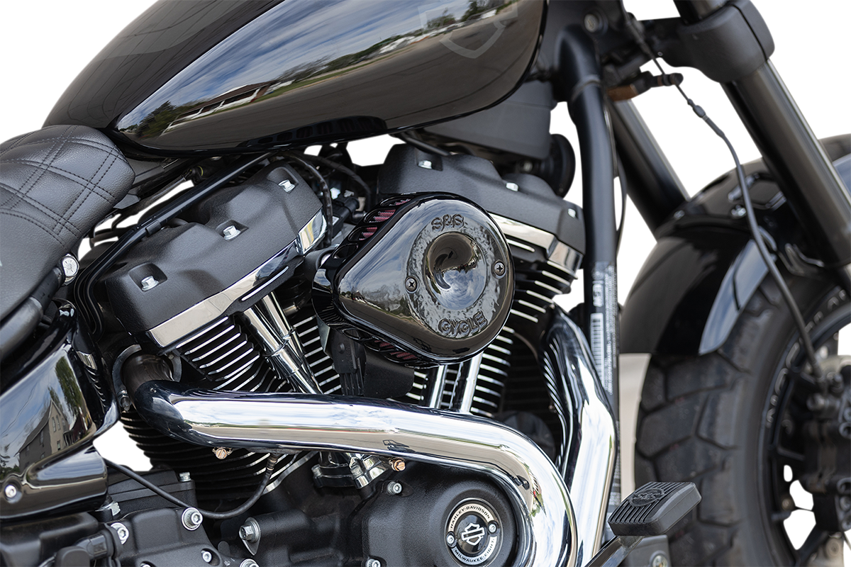 S&S Cycle Mini Teardrop Stealth Air Cleaner Kit - Gloss Black