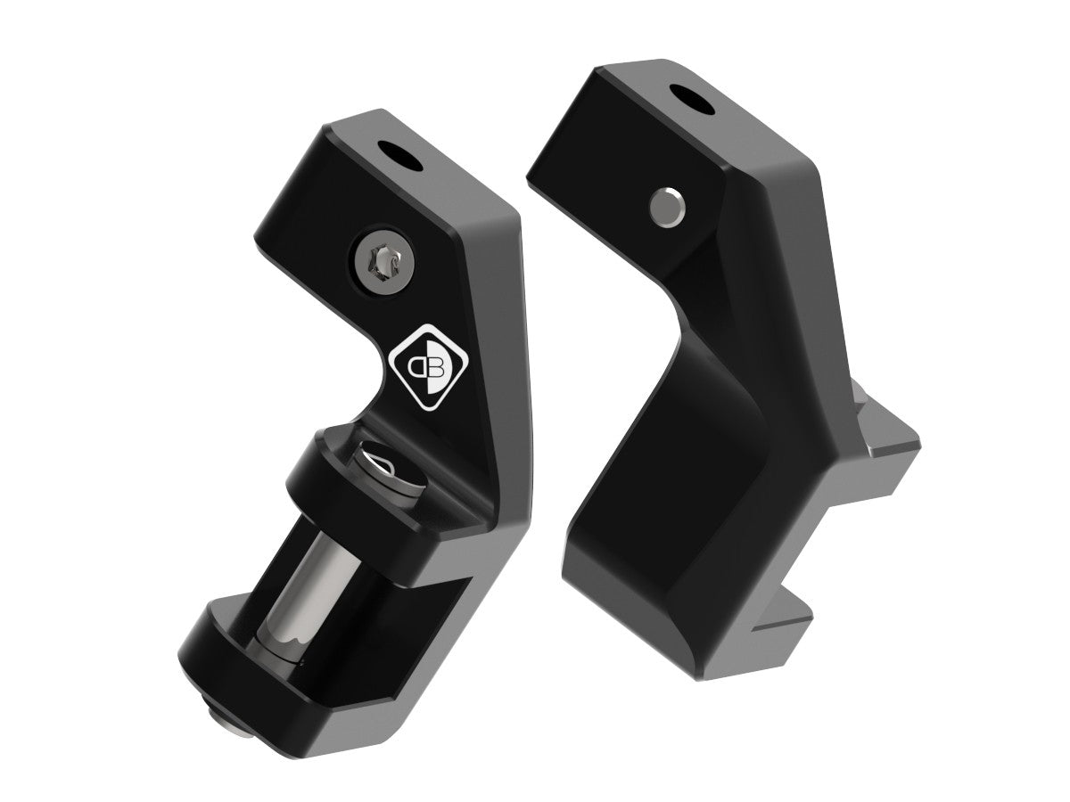 Ducabike DBK Pap05 BMW R1300GS Passenger Footpeg Comfort Kit - BLACK