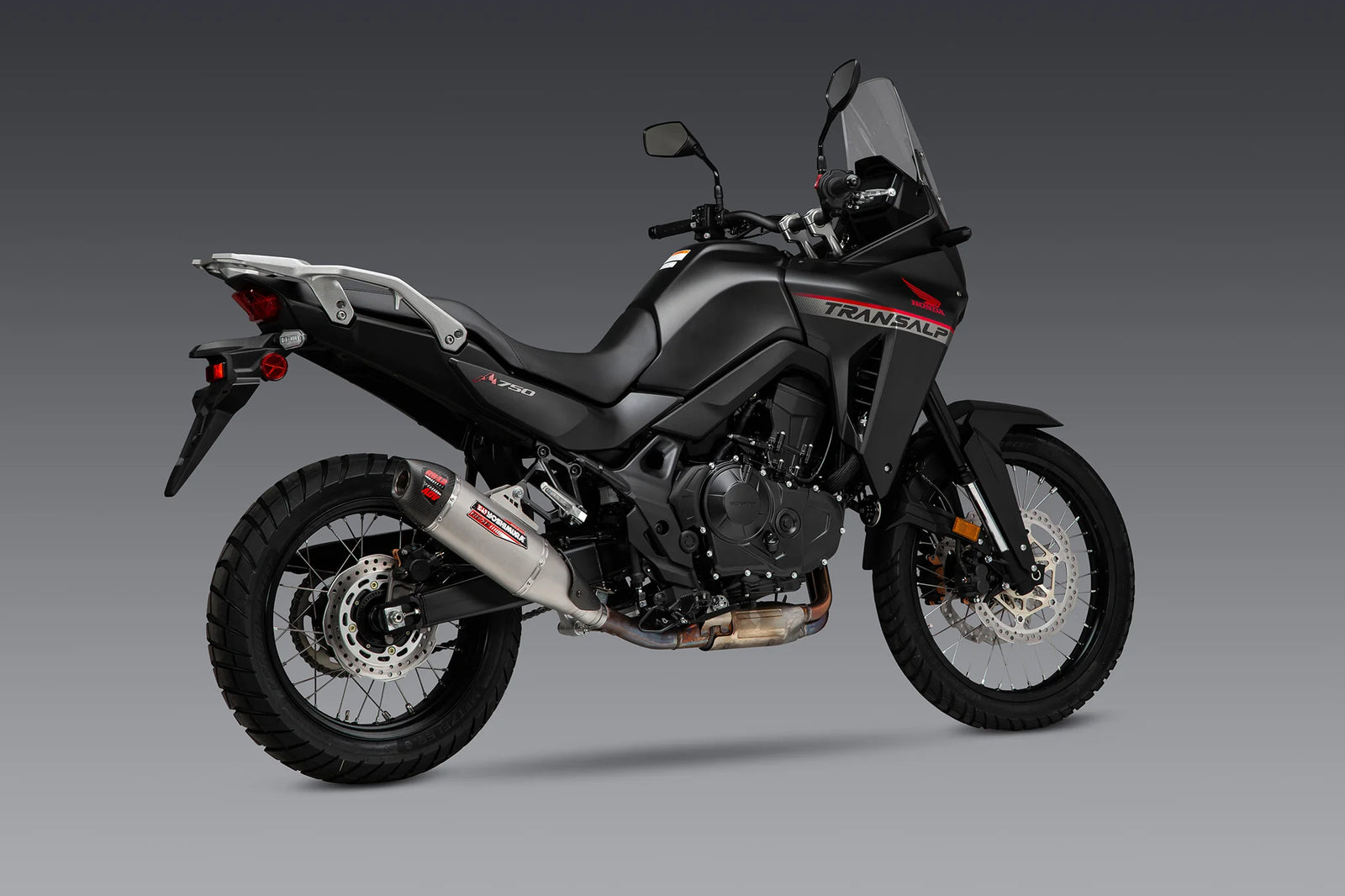 Yoshimura TRANSALP 2024 RS-12 Stainless Slip-On Exhaust, W/ Stainless Muffler