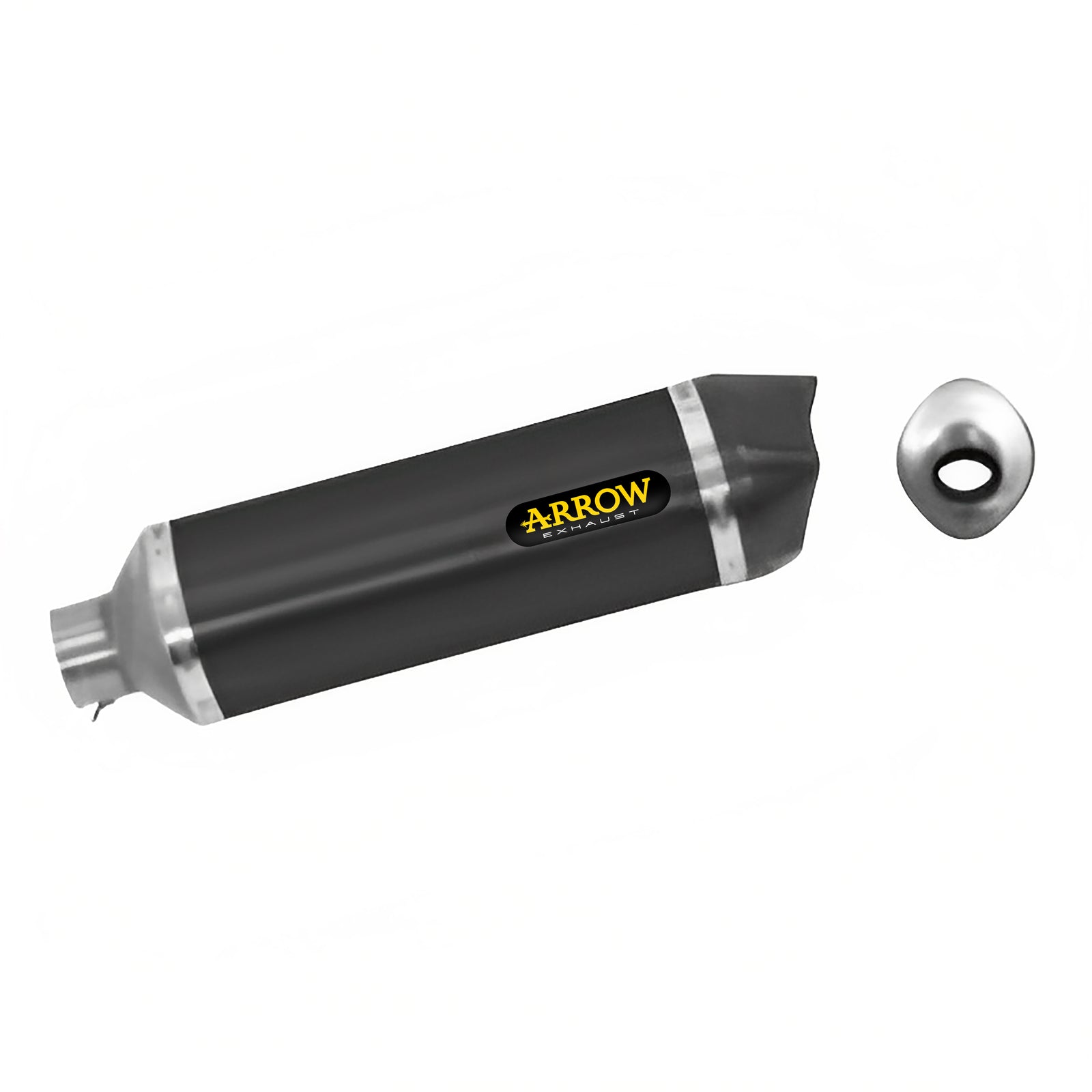 Arrow 71768AKN Race-Tech Aluminium Dark Slip On With Carbon End Cap