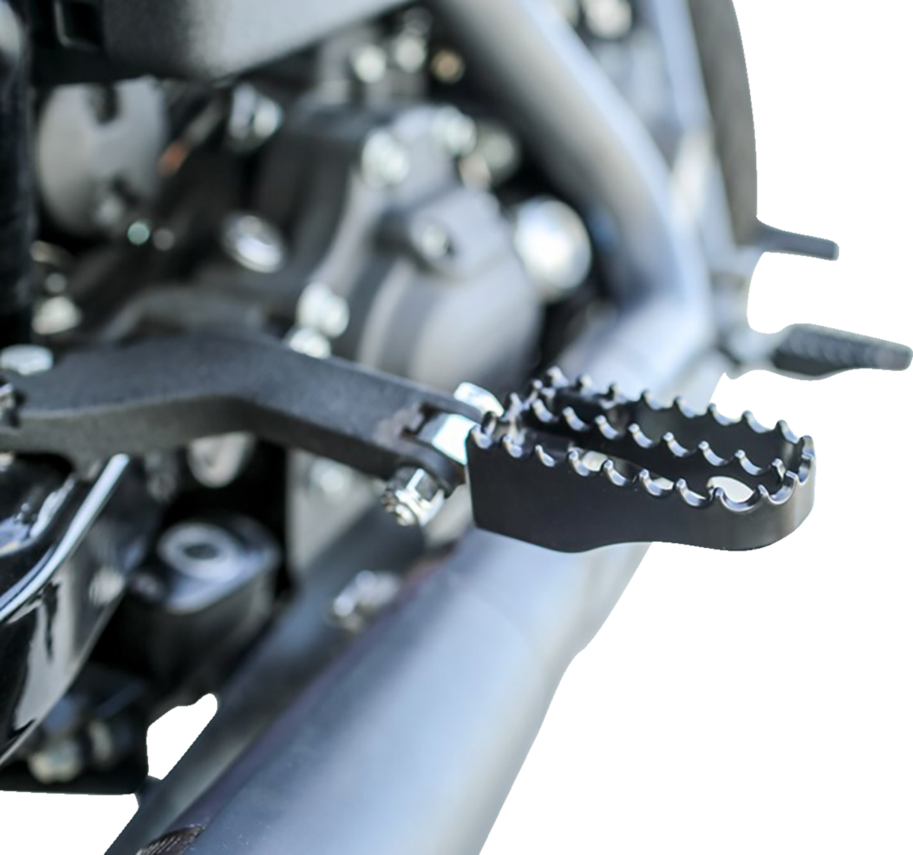 Burly Brand MX Mini Foot Pegs - Driver/Passenger - Black