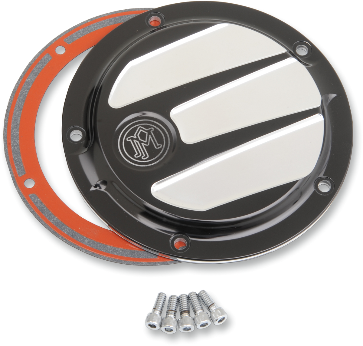 Performance Machine (PM) Derby Cover - Scallop - Black/Platinum Cut™