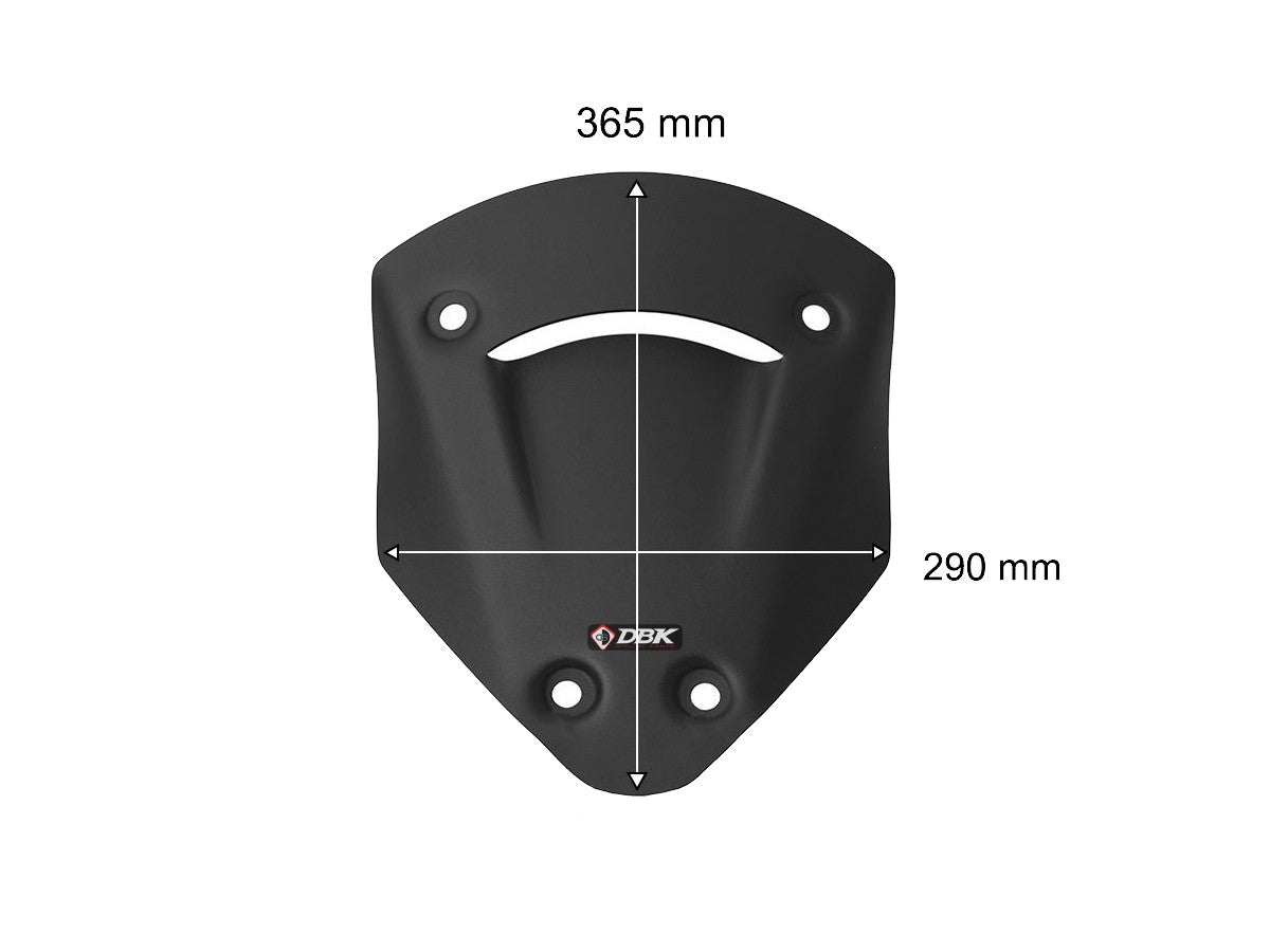 Ducabike DBK CUP34 Sport Windscreen MTS V2 MY25 - BLACK
