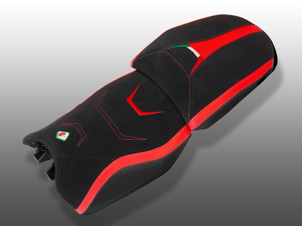 Ducabike DBK Csmtsv4c01 MTS V4 Comfort Seat Cover - BLACK-RED