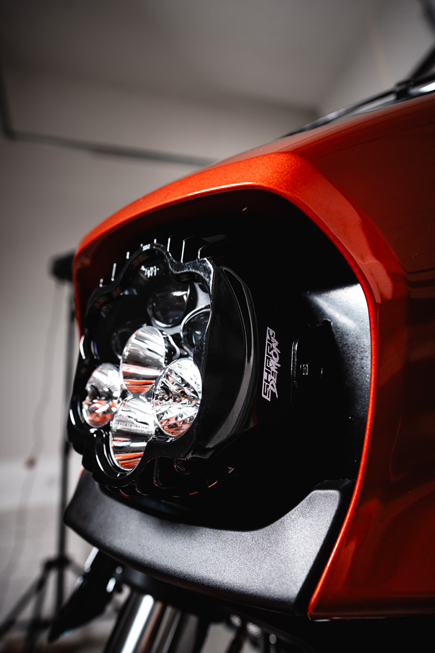 Custom Dynamics LED Headlight - Shark Demon® - FLHX/FLHL