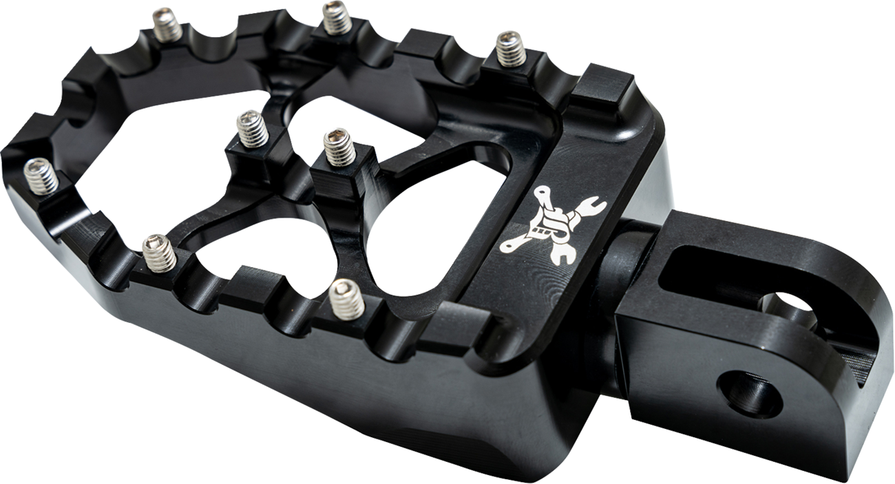 Burly Brand MX Evolution Passenger Pegs - Black - Softail