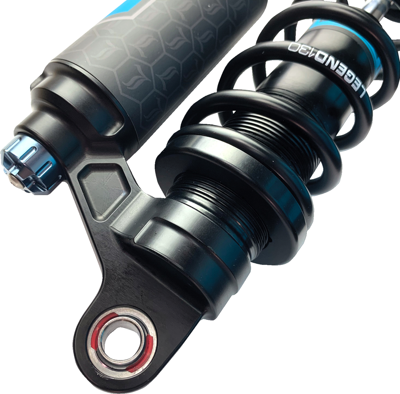Legend Suspension REVO ARC Piggyback Shocks - 14" - Heavy Duty - Black - '04-'22 Sportster