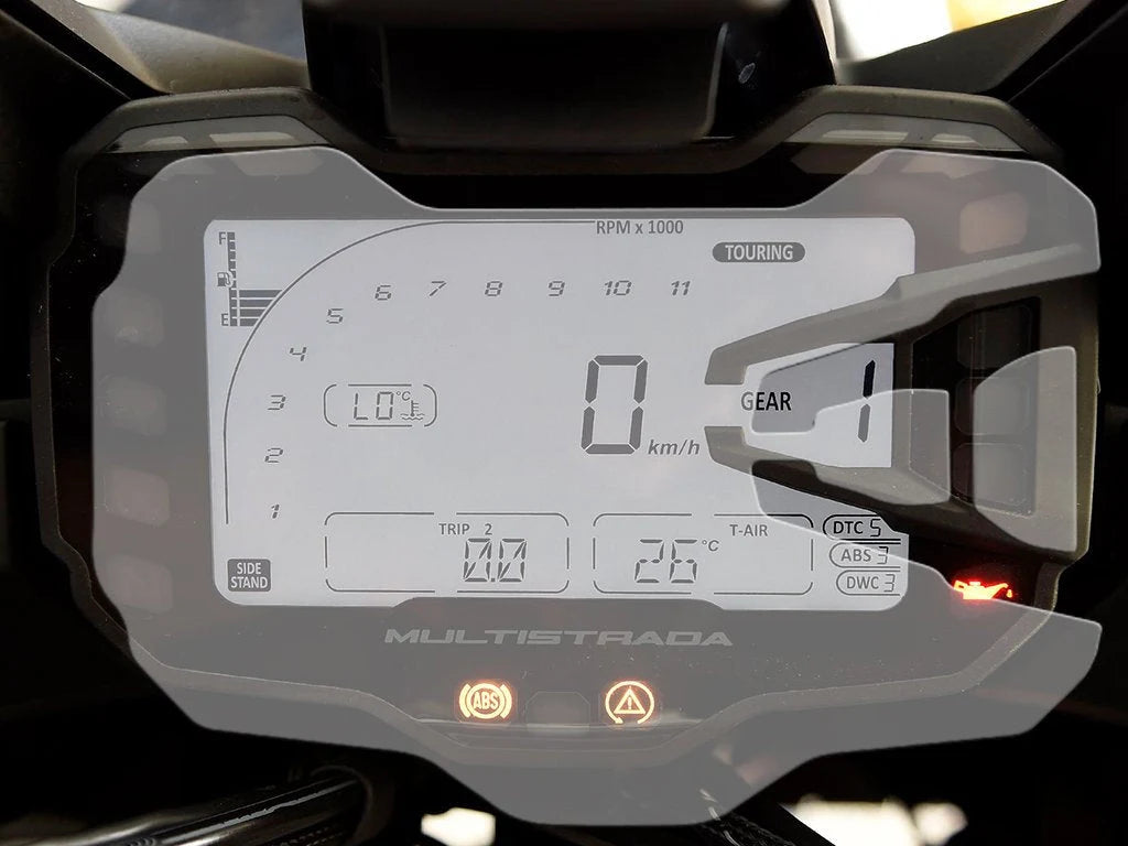 Shieldotron Ducati Multistrada 950 / 1200 / 1260 2015+ Instrument Cluster Screen Protector