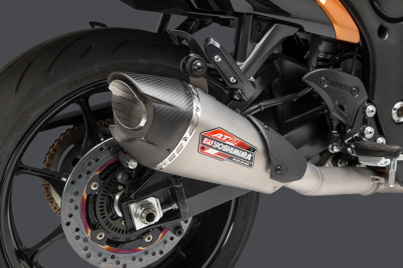 Yoshimura Hayabusa 2022-26 Race AT2 Stainless Full Exhaust, W/ Stainless Muffler
