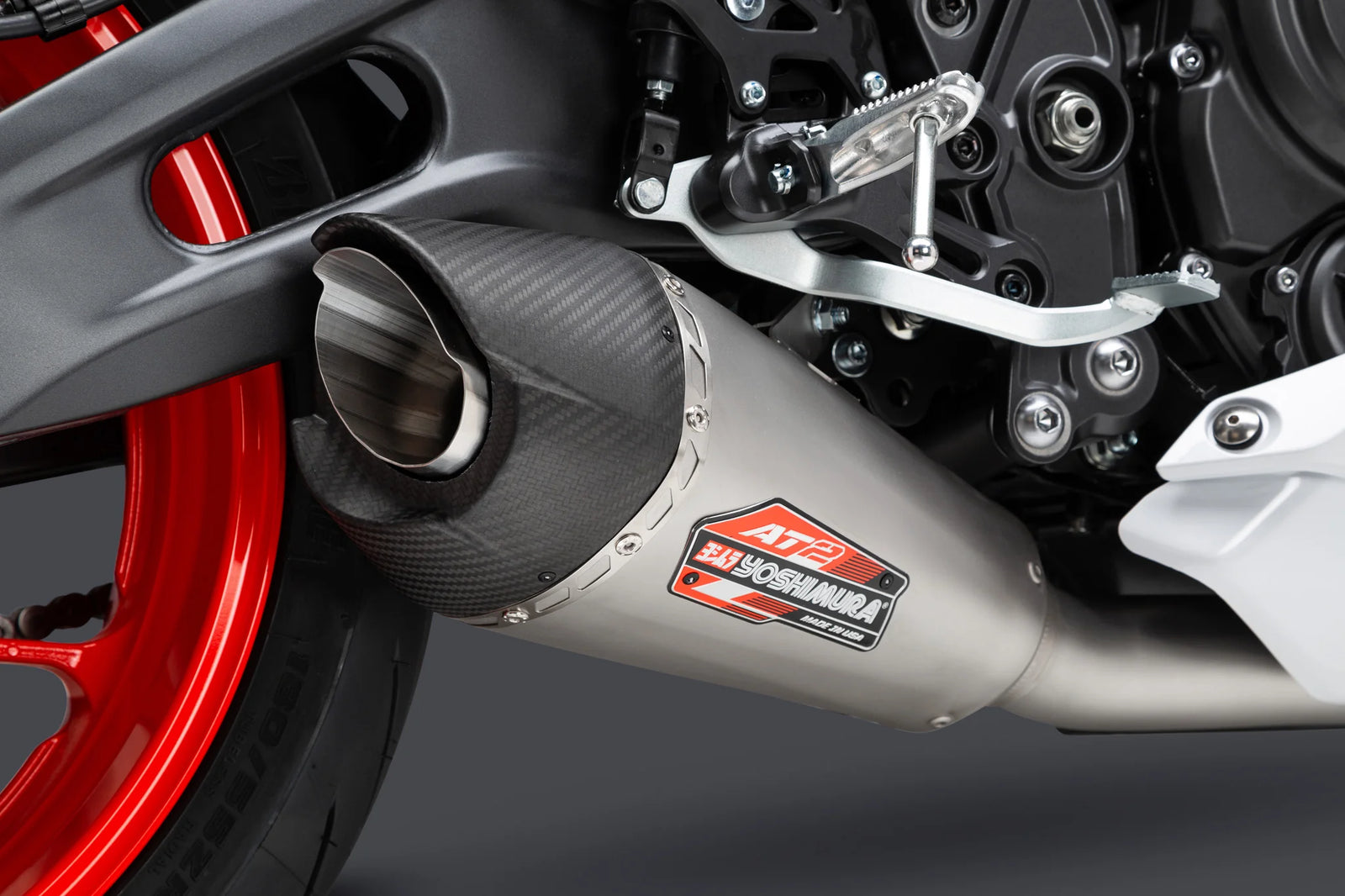 Yoshimura R7/MT-07 17-26 AT2 Full Exhaust / Stainless Muffler