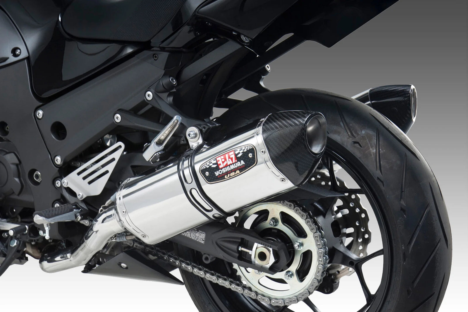 Yoshimura ZX-14R 12-25 R77 Dual Slip-On Exhaust / Stainless Mufflers