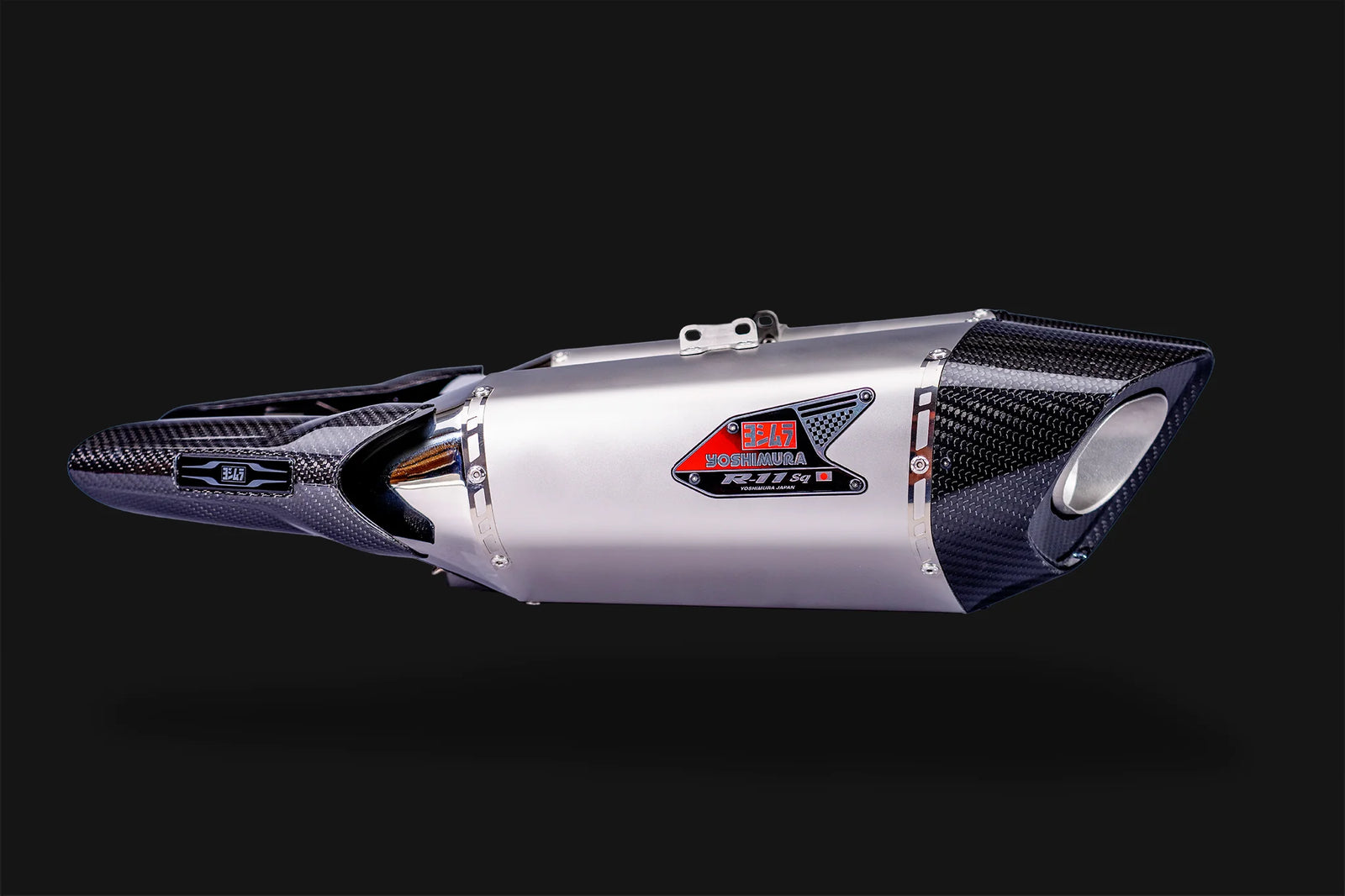Yoshimura HAYABUSA 2021-26 Race R-11sq-R Dual Stainless Slip-On Exhaust, W/ Stainless Mufflers