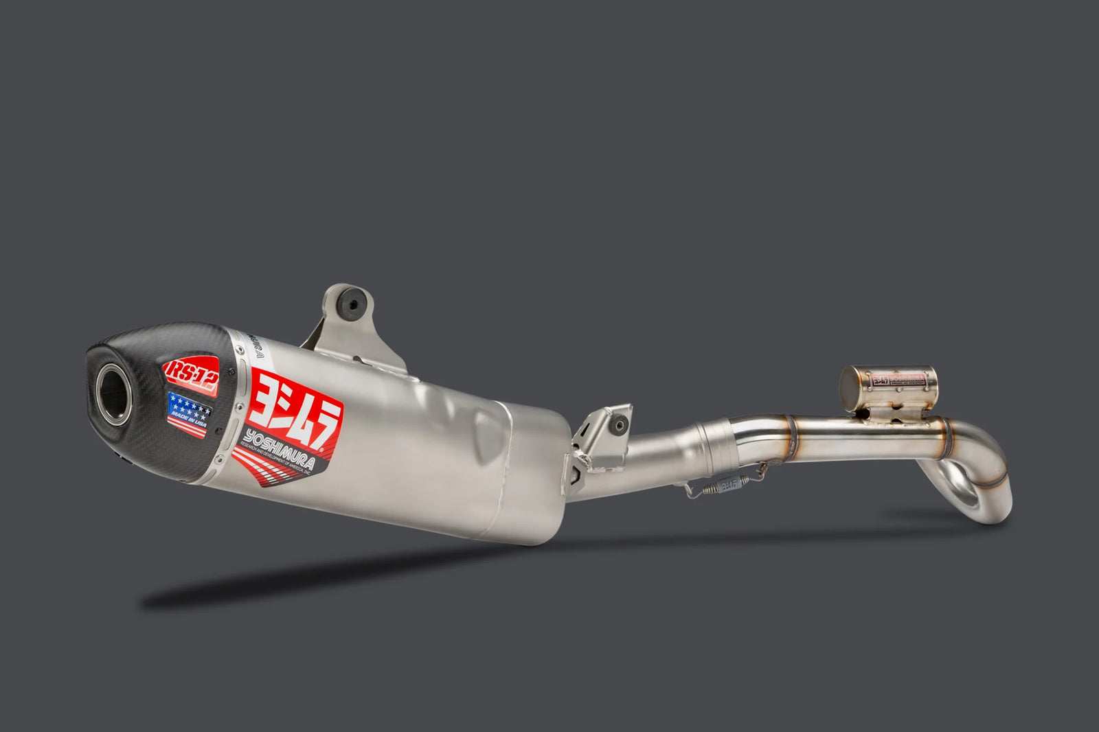 Yoshimura CRF250R/RX 25-27 RS-12 Stainless Full Exhaust, W/ Stainless Muffler