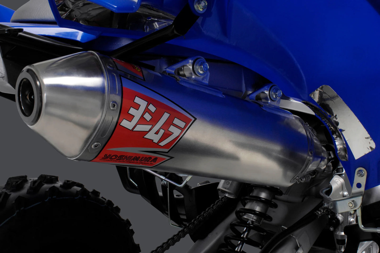 Yoshimura RAPTOR 700/R/SE 06-26 RS-2 Stainless Slip-On Exhaust, W/ Aluminum Muffler