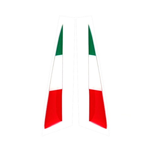 Motomillion 3D Italian Flag Wing Winglet Stickers for Panigale V4 V4S 22-24