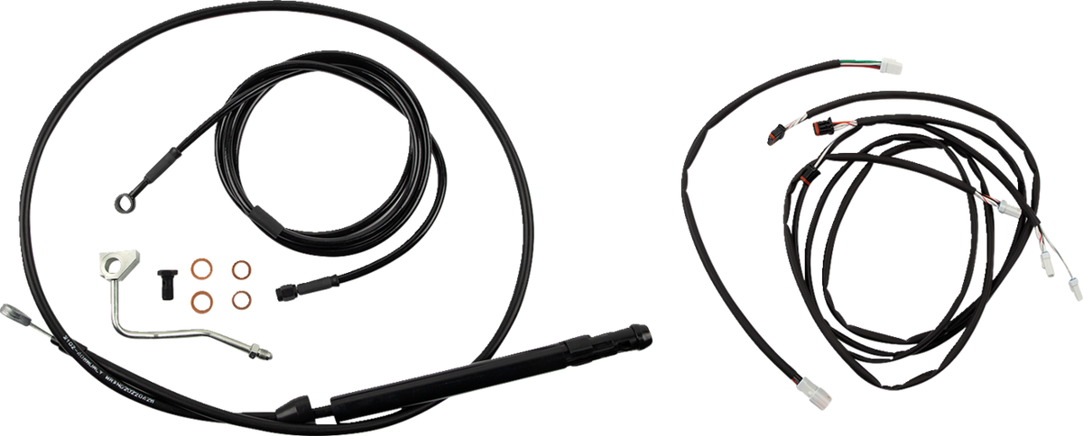 Burly Brand Touring Model Control Kit - Gorilla Ape Hanger - 18" - Black