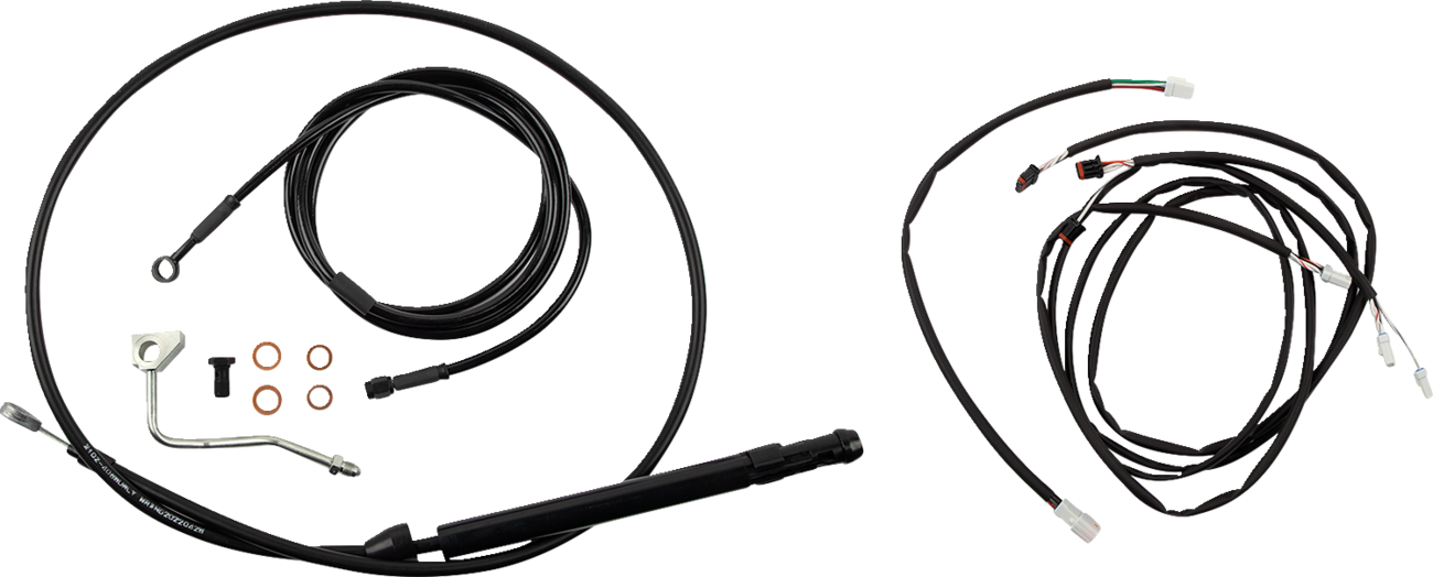 Burly Brand Touring Model Control Kit - Gorilla Ape Hanger - 18" - Black
