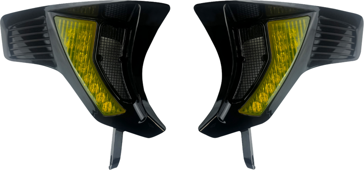 Custom Dynamics Shark Demon® Turn Signal Vents - Yellow Lens