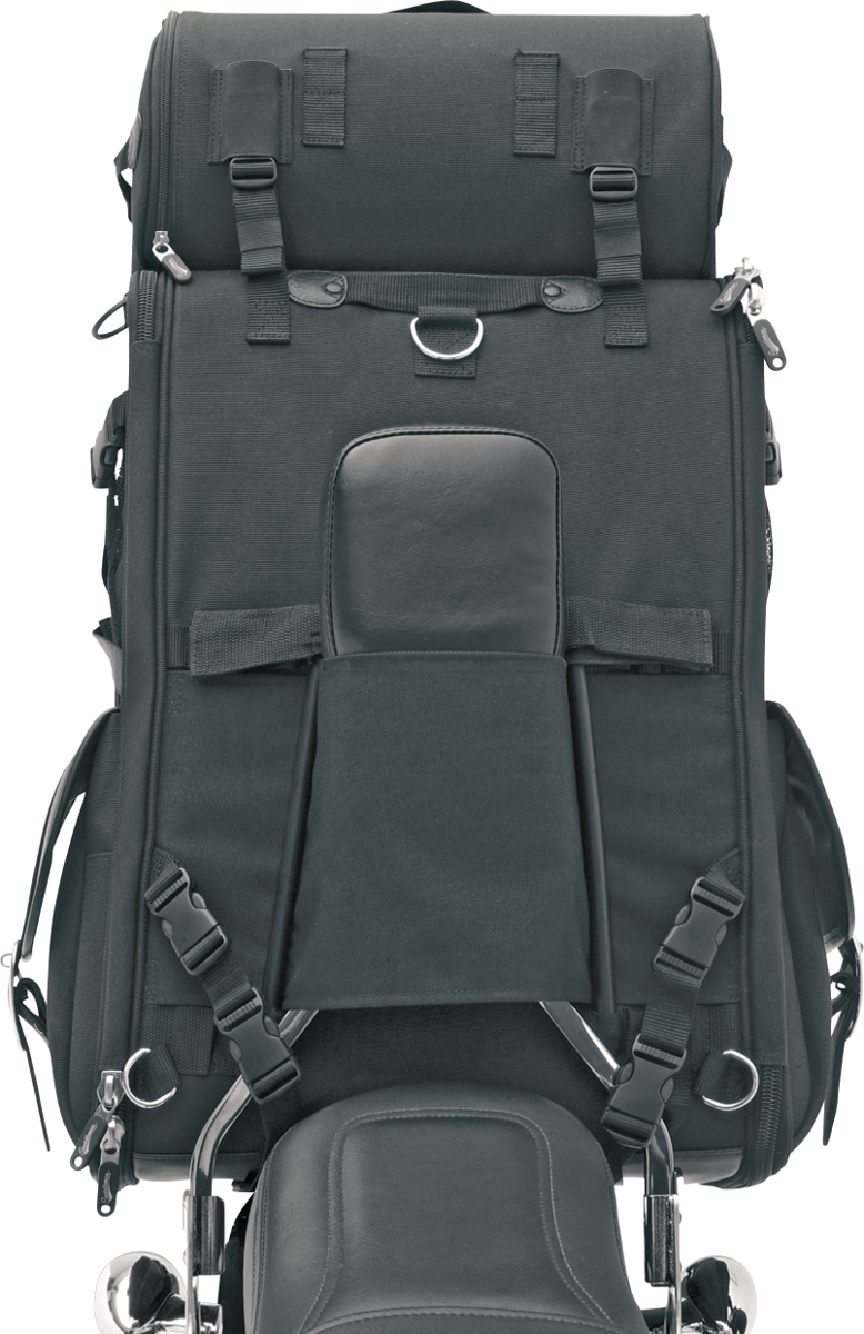 Saddlemen Sissy Bar Bag - Desperado - Black Studded
