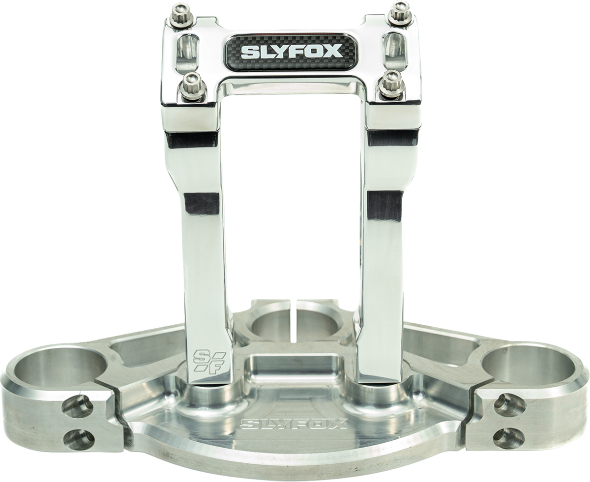 Slyfox Handlebar Riser Kit - Straight - 1" Clamping - 6" Rise - Raw