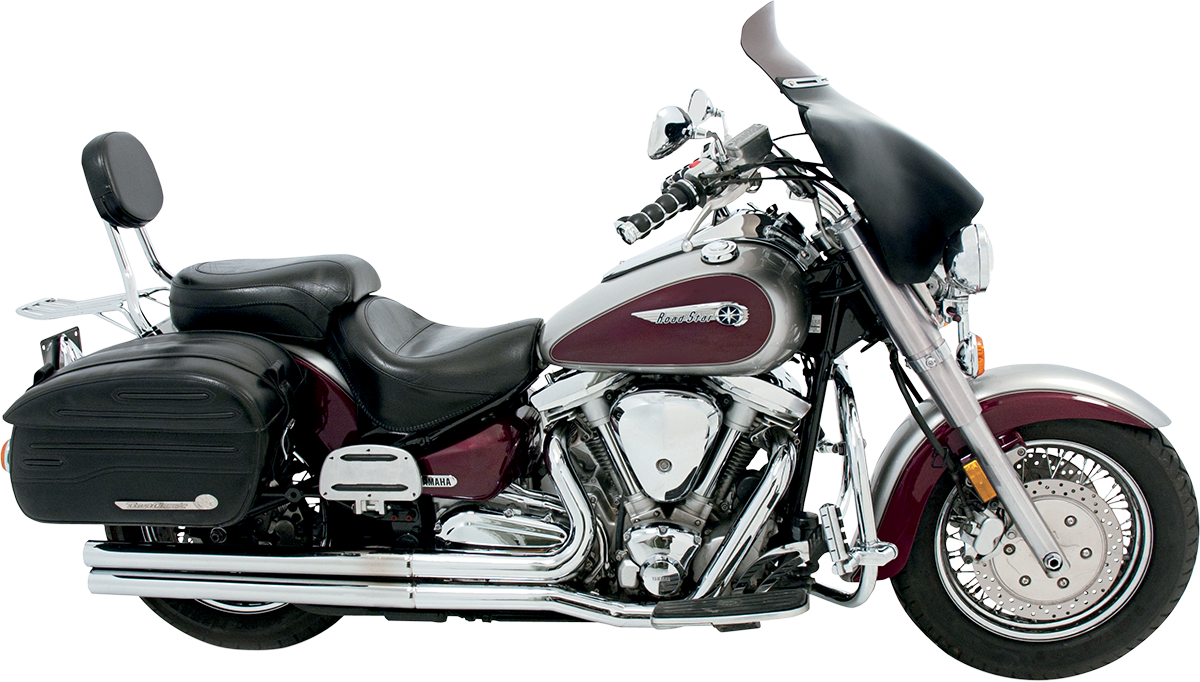 Memphis Shades Slotted Stainless Steel Batwing Fairing Trim