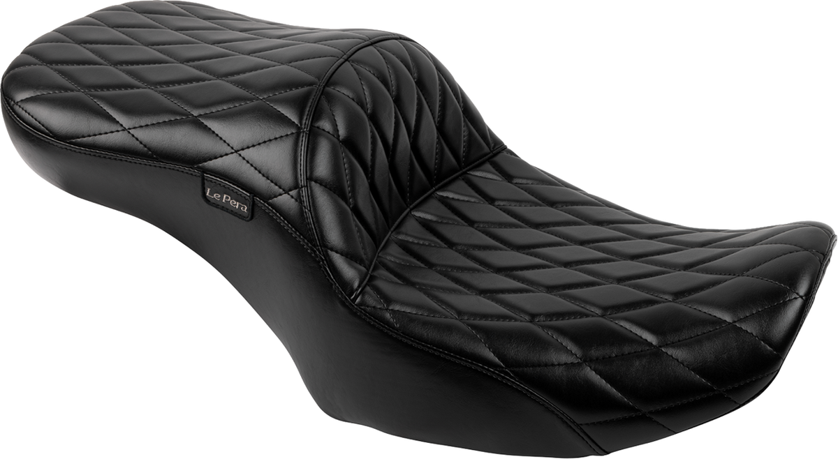 Le Pera Maverick Seat - Without Backrest - Diamond Stitch - Black - FLH/FLT '23-'25