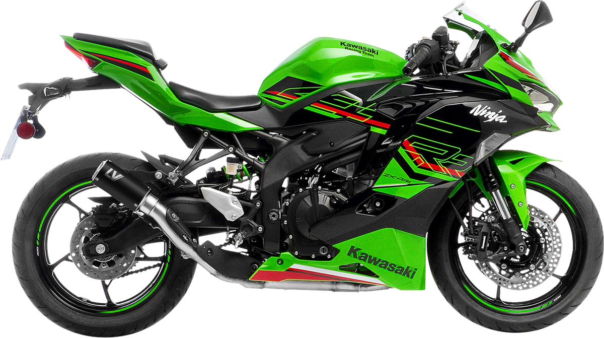 LeoVince LV Corsa S Black Edition Slip-On Muffler - Kawasaki ZX-4R/RR