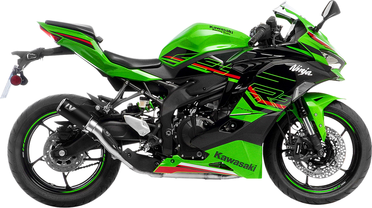 LeoVince LV Corsa S Black Edition Slip-On Muffler - Kawasaki ZX-4R/RR