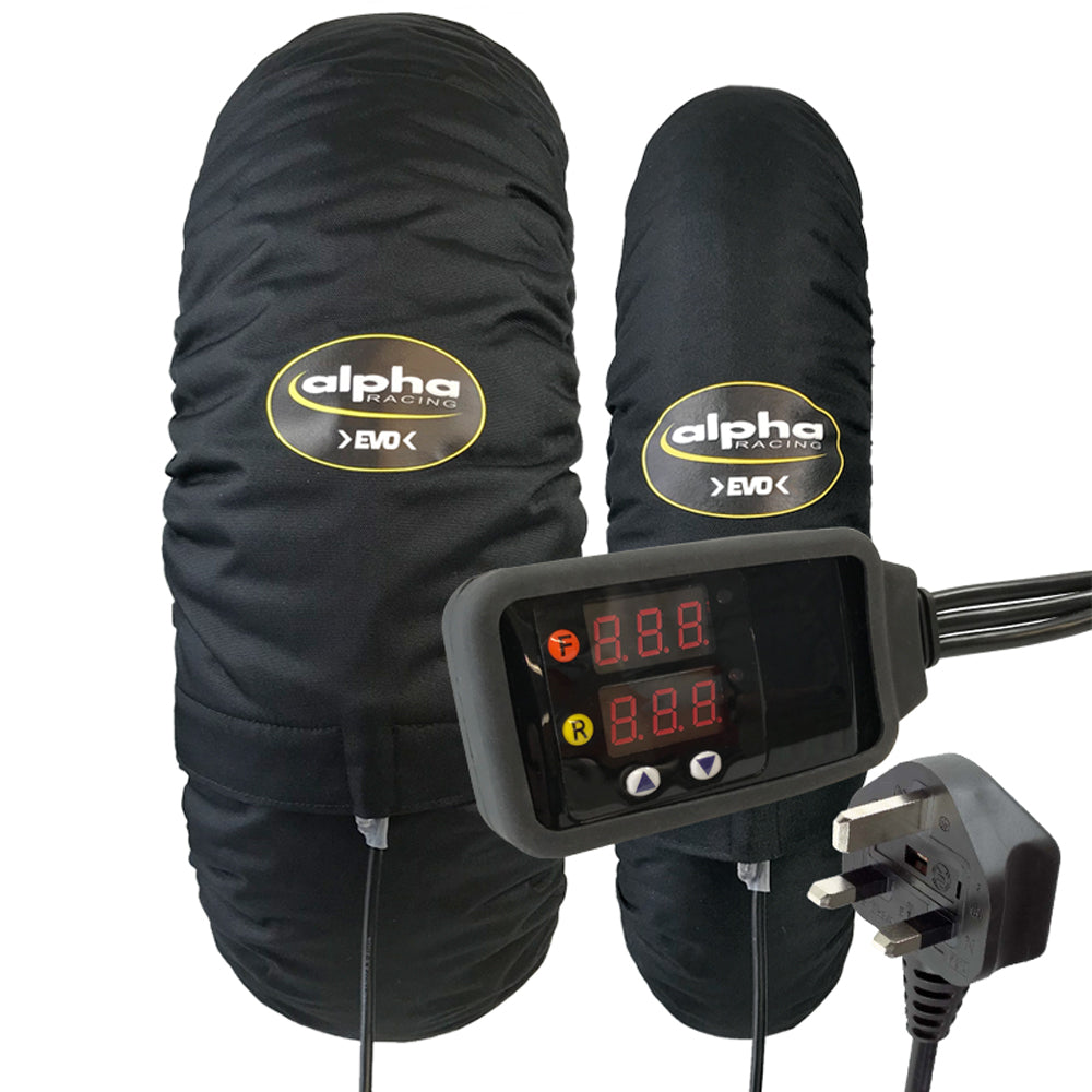 Tyre warmer set >EVO< Superbike UK, black