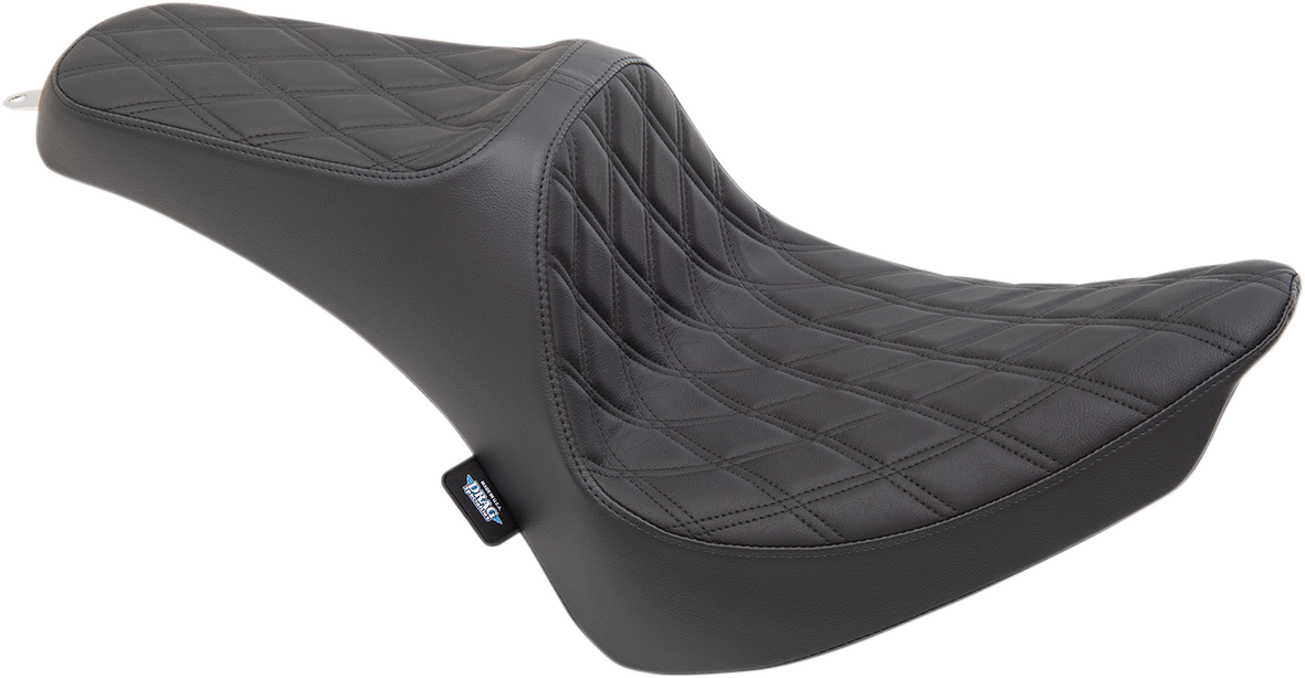 Drag Specialties Seats Predator III Seat - Double Diamond - Black Stitching - FX/FL '00-'17