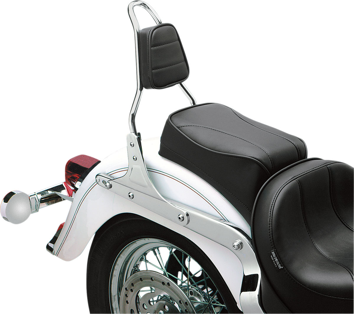 Drag Specialties Seats Tapered Backrest Pad For Round Sissy Bars