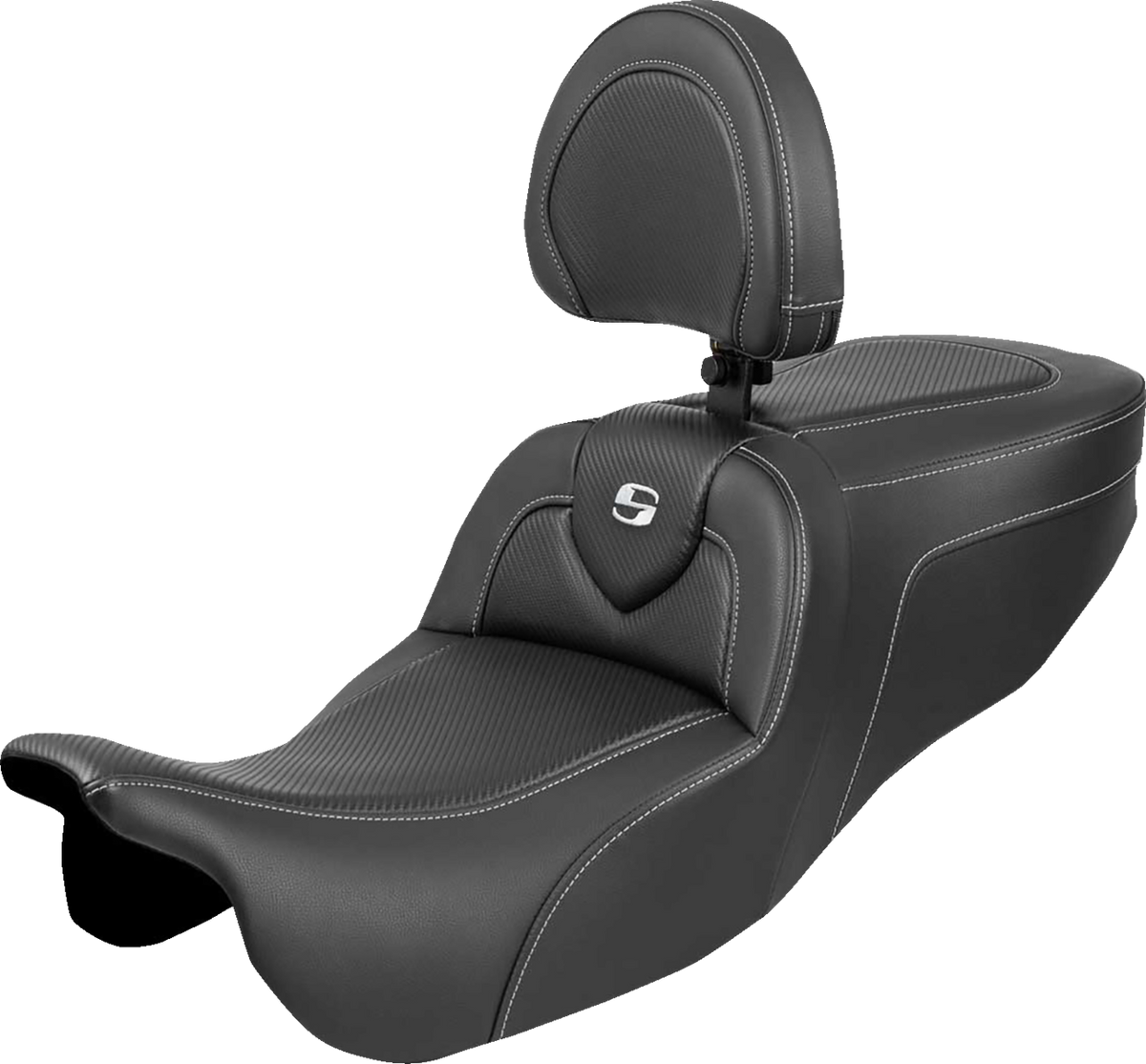 Saddlemen Roadsofa™ Seat - With Backrest - Carbon Fiber - FLRT/FLTRT '15-'25