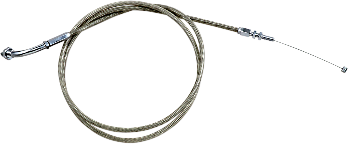 Motion Pro Armor Coat Stainless Steel Throttle/Idle Cable For Cruisers - Pull - VTX1800