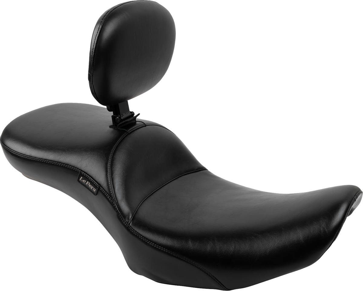 Le Pera Maverick Daddy Long Legs Seat - With Backrest - Smooth - FLH/FLT '23-'25