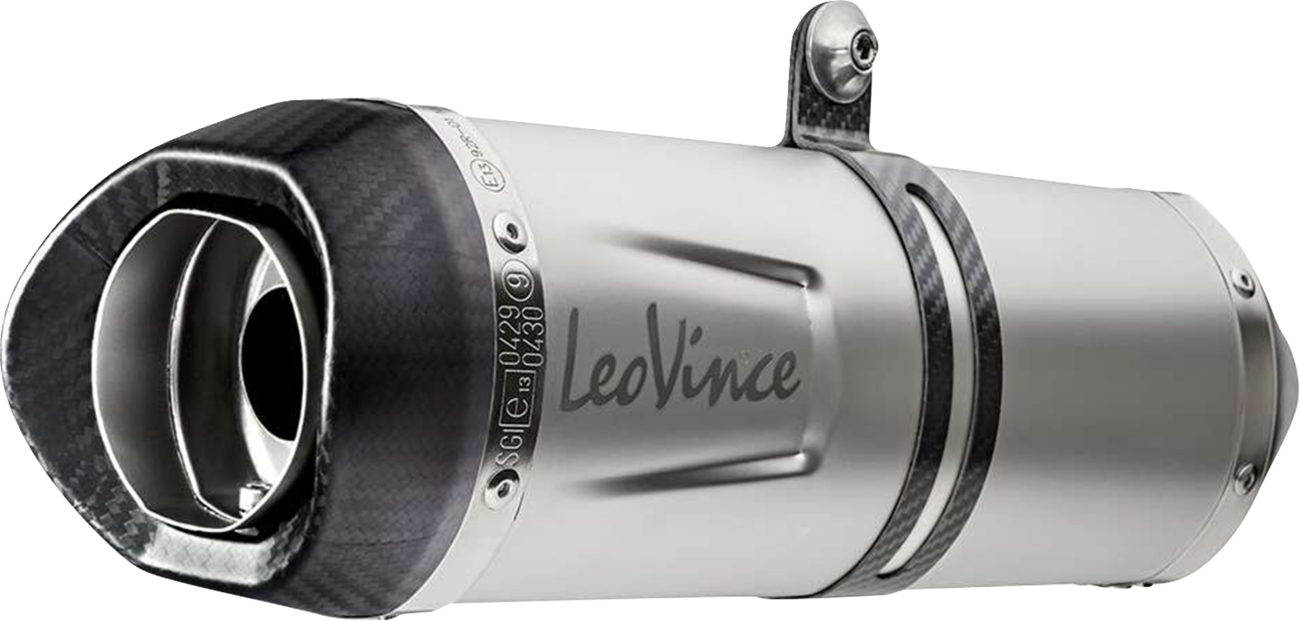 LeoVince LV-10 Slip-On Muffler - Stainless Steel